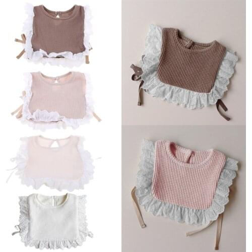 Cute Hollow Lace Princess Baby Girls Vest Autumn Sweet Windproof Cotton Vest Toddler Girl Baby Photography Props Costumes