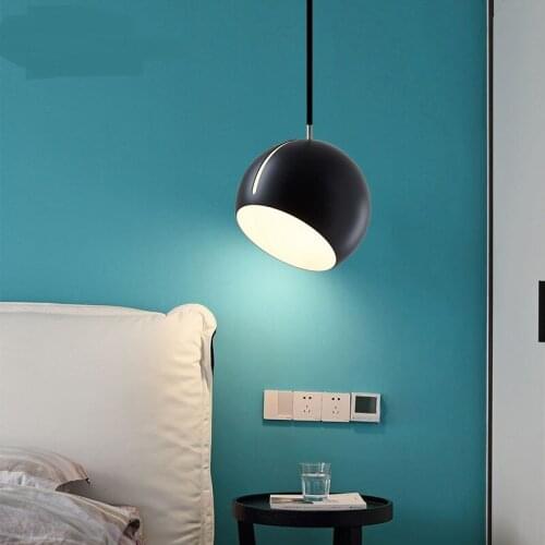 Nordic modern minimalist creative personalized restaurants lights bar bedroom bedside ball design small pendant lights LO72812