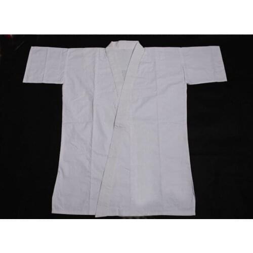 UNISEX 100% full cotton kendo suit samurai t-shirt White underwear Iaido Aikido uniforms