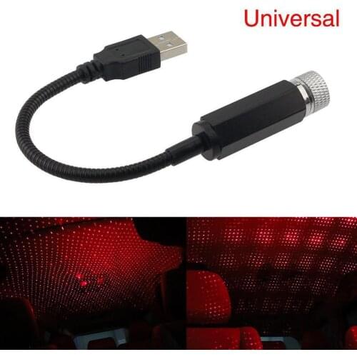 Universal Car USB Sky Star Night Light Portable Auto Ceiling Interior Lights Car Roof Atmosphere Lamp Automotive Accessories