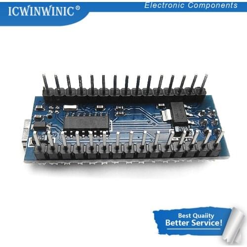 1piece USB CH340 Nano V3.0 Gold-plated ATmega328P Controller Board Compatible For Nano CH340 USB Driver Nano 3.0 ATmega328P