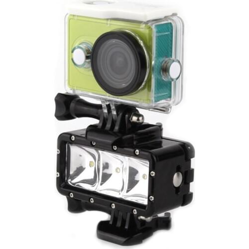 Underwater Waterproof Go Pro Diving LED flash light lamp Flashlight Mount for GoPro Hero 4 3+ SJCAM SJ4000 WIFI sj7000