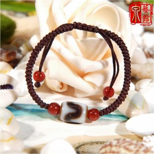 Great Quality Tibet Jewelry Tiger Tooth Dzi Bead Handmade Special Gift Tibet Ethnic Dzi Beads Free Shipping