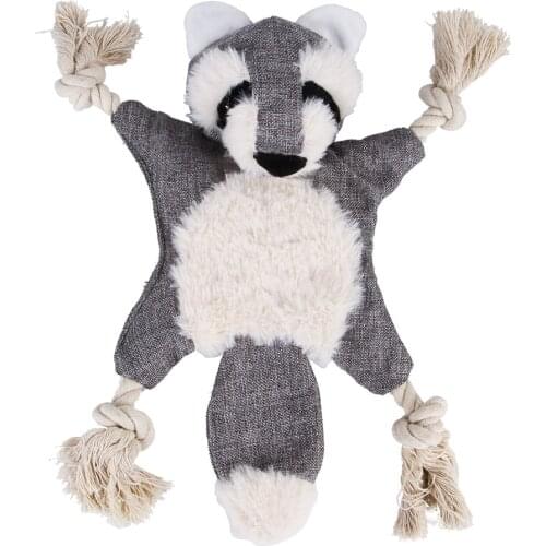 Funny Dog Toys Plush Fabric Fox Squirrel Simulation Sounding Squeak Pet Dog Toys For Dog Puppy Cat Teeth Cleaning Pet Products