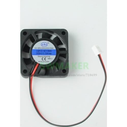 1pcs Wanhao 3D Printer parts Duplicator 9 D9 Mainboard fan 4010 24V, cable 13cm