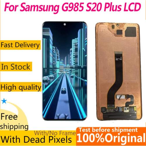 Original With Dead Pixels LCD For Samsung Galaxy S20 Plus lcd S20PLUS G985 G985F/DS lcd Display+Touch Screen Digitizer Assembly