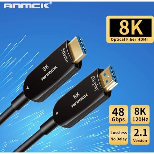 2021 Navceker 8K HDMI 2.1 Optical Fiber Cable 4K@60Hz HDMI Cable 2.1 48Gbps HDMI 2.1 Cable 5M 10M UHD HDMI 2.1 8K For Monitor