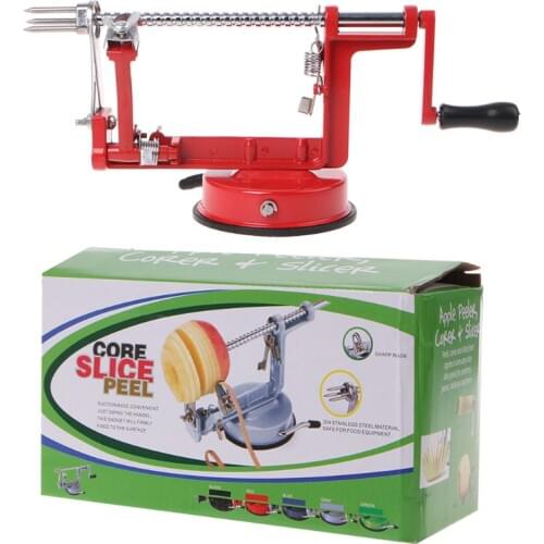 Stainless Steel 3 in 1 Apple Peeler Fruit Peeler Slicing Machine Apple Fruit Machine Peeled Tool