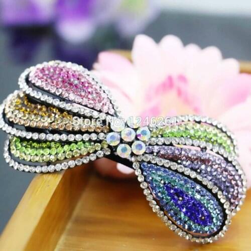 42*88mm Bridal Wedding Headdress Headband Head Bands Headpiece Hair Accessory Hair Clip Hairpin Rhinestone For women