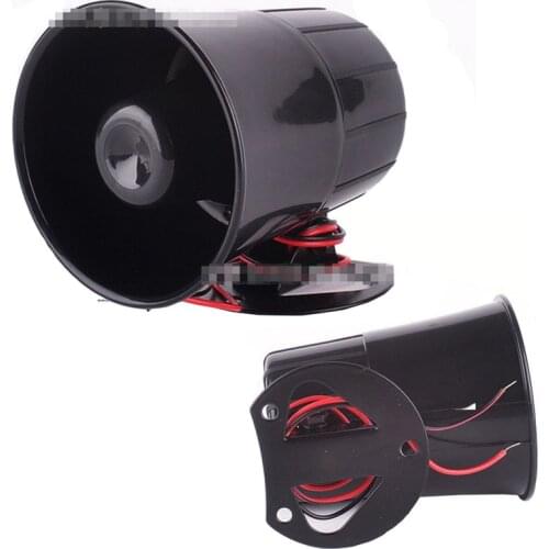 6 Tone Loud Security Alarm Siren Horn Car Van Truck 12V with 150cm cable cigarette power plug