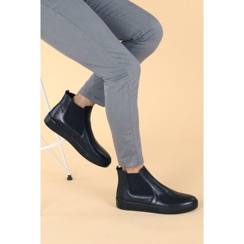 Ayakland Hrz 103 Leather Thermo Base Stitched Men 'S Boat Shoes