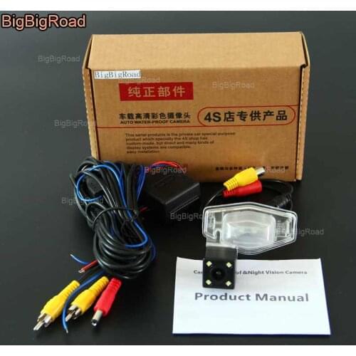 BigBigRoad Car Rear View Reversing Backup Camera with power relay / Filter For Honda HRV HR-V Vezel 2013 2014 2015 2016