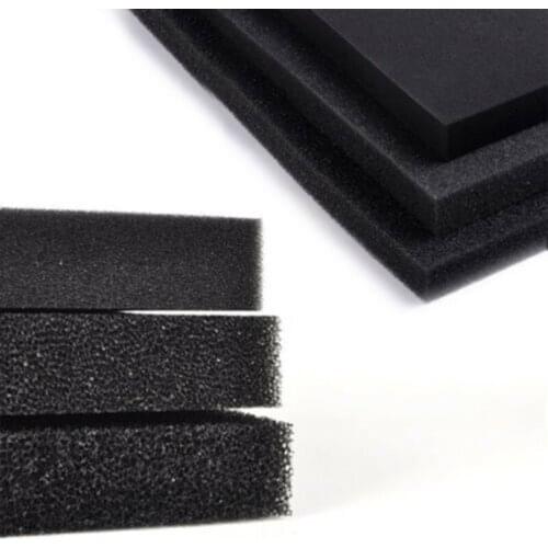 New 50x50x4cm Biochemical Cotton Filter Black Foam Fish Tank Sponge Pads Aquarium Fish Tank Pond Sponge Physical Filter