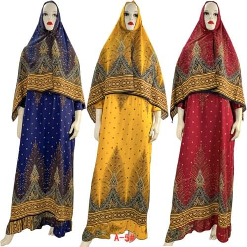 Eid Mubarek Abaya Dubai Turkey Muslim Hijab Dress European American Islam Clothing Dresses For Women Vestidos With Headscarf