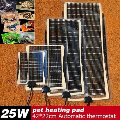 25W 42*22CM Armer Bed Mat Pad Amphibians Adjustable Temperature Pet Reptile Heating Heater Dog Heat Pad For Sale