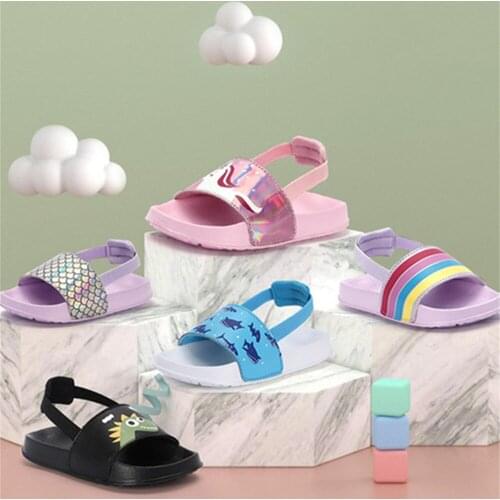 Fashion Summer Childrens Colorful Cartoon Slippers Girls Boys Indoor And Outdoor Sandals SO063