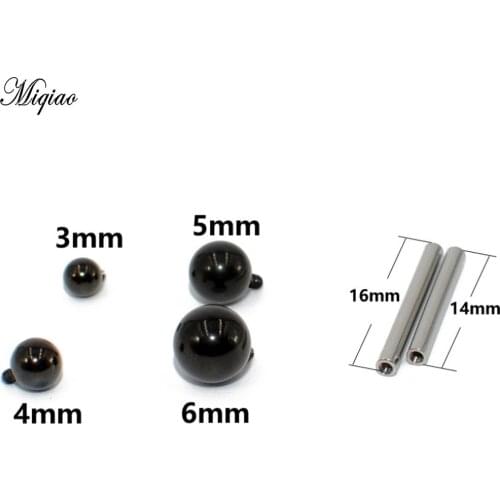 Mqiao 2pcs Punk Tongue Ring Helix Barbells Piercings Body fashion Jewelry 14G 1.6mm Tongue Piercing jewlery for men Women