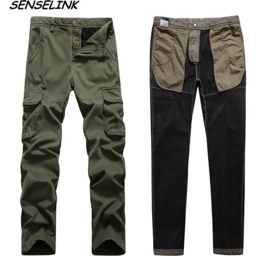 Plus Size Men Cargo Pants Military Lightweight Tactical Trousers Fleece Fashion Pants Multiple Pocket Brand Streetwear Pants Men