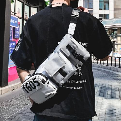 Chest Rig Bag Women Fanny Pack Streetwear Tactical Chest Bags Multi-function Unisex Oxford Hip hop Vest Waist Bag Phone pocket