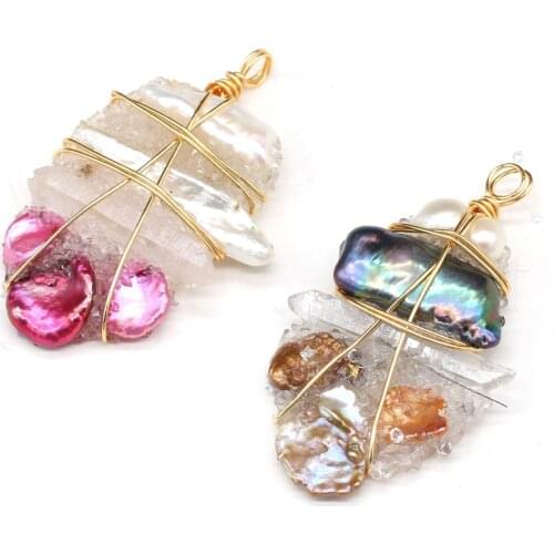 New Style Pendant Natural Stone Irregular Winding Pearl For Jewelry Making DIY Necklace Bracelet Accessory