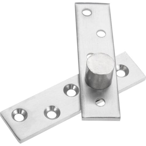 1 Set Door Pivot Hinges 100mm Doors Rotating Hinges Location Shaft Hidden Pivot Hinge 360 Degree Rotation