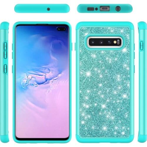 Shockproof Case for Samsung Galaxy S10 S10e S10+ Plus Glitter Luxury Back Phone Protective Cover For Samsung Galaxy S 10 S10 4G