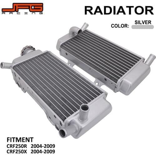 Motorcycle Engine Cooling Radiator Cooler For HONDA CRF250R CRF250X 2004 2005 2006 2007 2008 2009 Dirt Bike Motocross