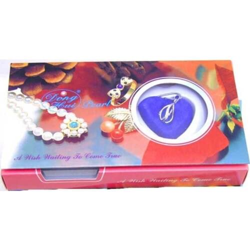 SALE Popular Gift One box helix pendant Wish Pearl Necklace set-who120_1 Wholesale/retail Free ship