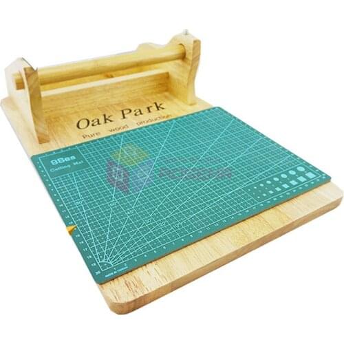 Manual Wooden Soap Wrapping Packing Tool DIY With Cutting Mat Soap Wrap Stand