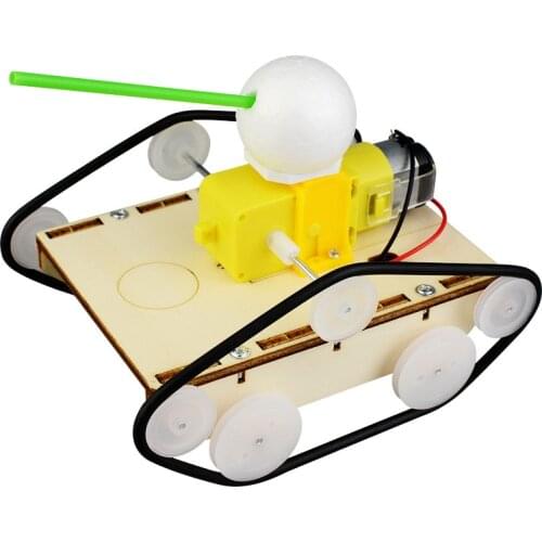 DIY homemade tank car, creative technology, small invention, boy, primary school students, handmade diy materials