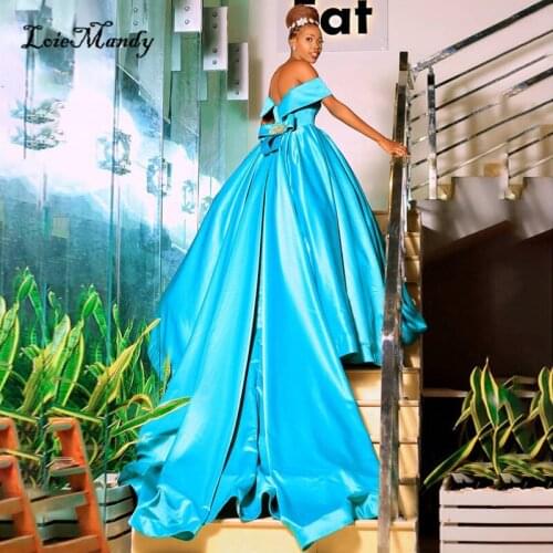Detachable Skirt African Prom Dresses Long 2022 Sexy Off Shoulder Evening Party Gowns For Women Plus Size Vestidos de fiesta