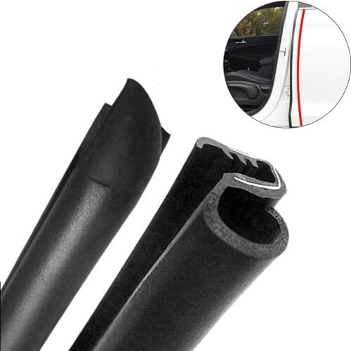 2Pcs/Lot Car Door Weatherstrip Car Door Edge Rubber Sealing For Car B Pillar Protection Sticker Front Auto Door Sealant