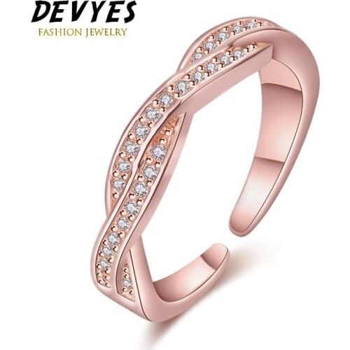 Wheel of Fortune Open Womens Ring Twisted Micro Inlay Diamond Ring Cubic Zirconia Ring for Girlfriends