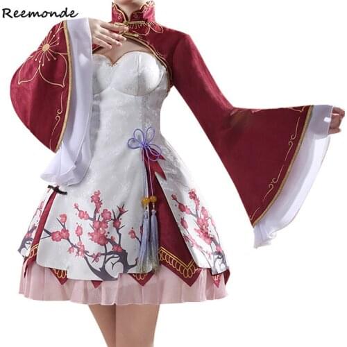 Ramu RAM Ramu REM Cheongsam Vintage Dress Women Girl Anime Re Zero Kara Hajimeru Isekai Seikatsu Cosplay Costume Wigs Hair Cos