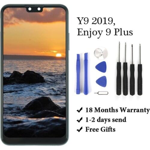 1PC 100% Tested LCD For HUAWEI Y9 2019/Enjoy 9 Plus Display Touch Screen Digitizer Compatible Replacement For HUAWEI Y9 2019 LCD