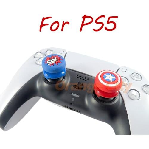 1pair For Sony PS4 PS5 Controller Heightened Caps Thumbsticks Cover Thumb Joystick Extender Caps Gamepad Accessories