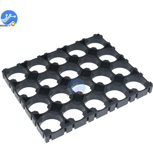 1Pcs 4x5 Cell Battery Spacer 18650 Battery Radiating Shell Pack Plastic Heat Holder Bracket 18650 Battery Bank Holder Box