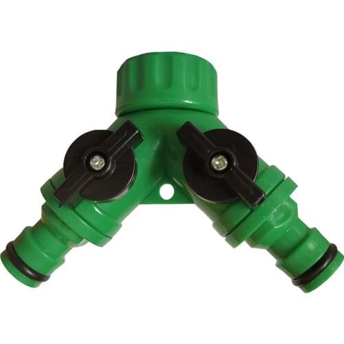 1 Piece 3/4'' Plastic Y Hose Splitter Garden Watering Adapter 2 Way Quick Connector Irrigation System Valve