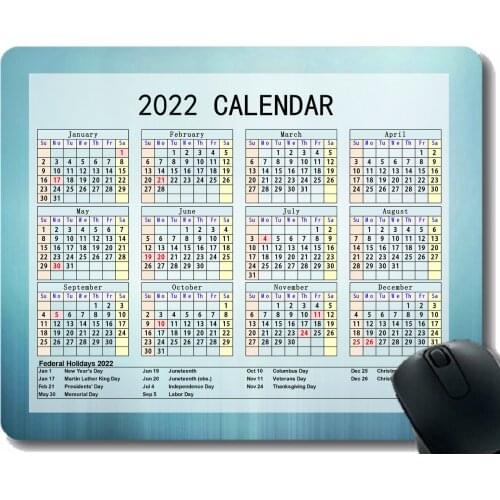 2022 Mouse pad Calendar,Light Lines Stripes Shadow Gaming Mouse Pad