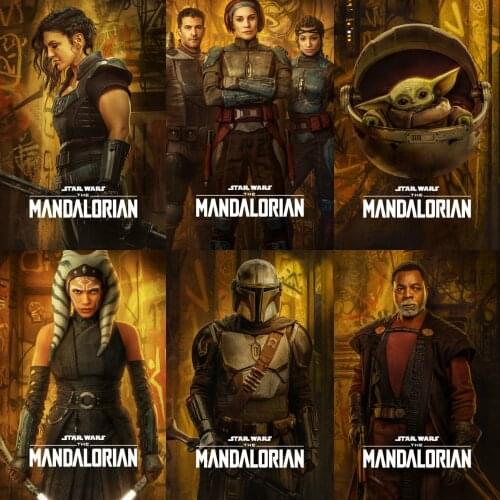 Diamond Painting Full Drill Disney Star Wars Mandalorian Characters Pictures 5D DIY Diamond Embroidery Sale Mosaic Craft Kit