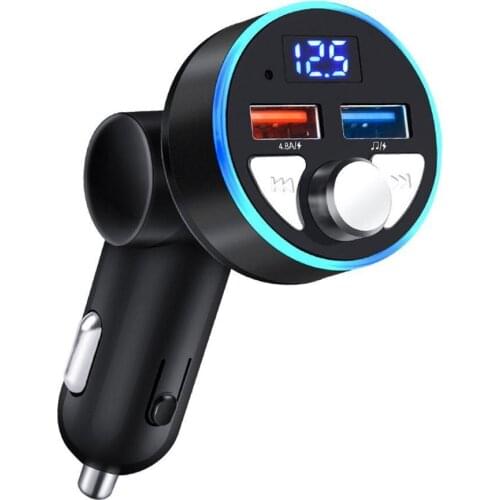Car Bluetooth MP3 player Fast car charger Digital display car charger car products