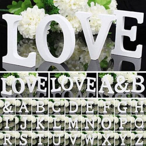 Wooden Letters Diy Freestanding Wood Alphabet Wedding Birthday Party Home Decorations Personalised Name Design Retro Creativity