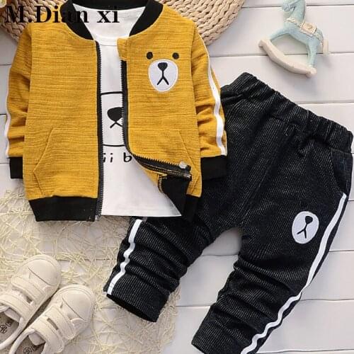Childrens Clothing Boy Autumn 2018 New Novelty Set Cotton Children Handsome Baby Spring and Autumn Sports Three-piece