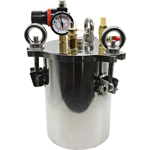 2L 304 Stainless Steel Dispenser Pressure Tank Pressure Barrel Dispensing Valve Fluid Dispensing Storage Bucket
