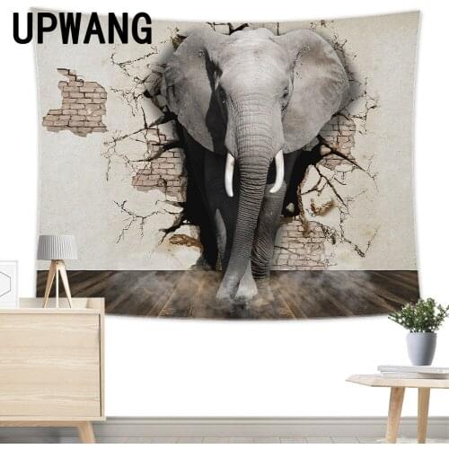 Elephant Tapestry Wall Hanging Sandy Beach Picnic Rug Camping Tent Sleeping Pad Home Decor Bedspread Sheet Wall Cloth