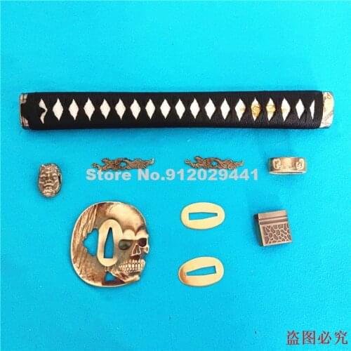 Nice A Set Japan Handle Tsuka Alloy Guard Tsuba Kashira Fuchi Menuki Seppa Habaki For Japanese Sword Samurai Katana Fittings