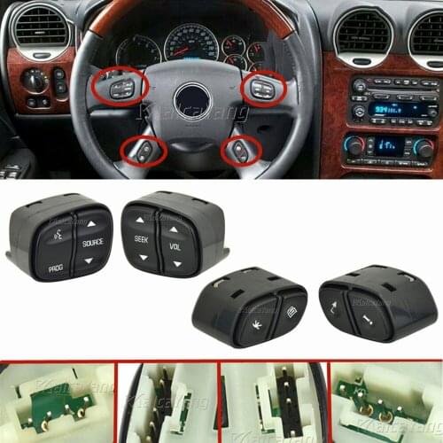 Steering Wheel Regulator Buttons Radio Volume Control Switch For Chevrolet Avalanche Silverado Suburban GMC Envoy Sierra Yukon