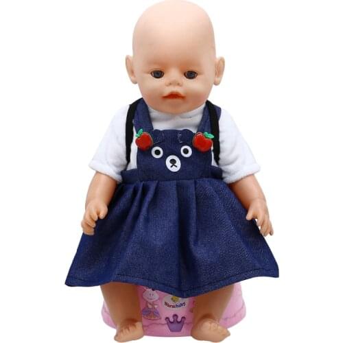 Dolls & Accessories Doll Clothes Dress Fit 18 Inch American&43 CM Reborn Baby Dolls OG Girl Doll Russia Doll DIY Gift`s Toy