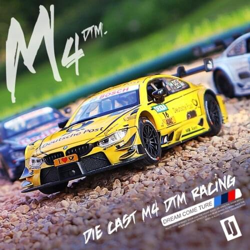 1:32 M8 M4 GTE Le Mans Racing Car Model Alloy Car Die Cast Toy Car Model Pull Back Sound and light Collectibles Kids Toy Gift