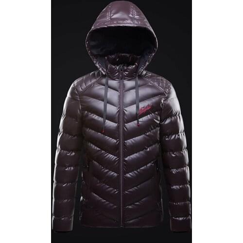 Men Shiny Leather Waterpoof Jacket Winter New Parka Coat Men Casual Hooded Solid Color Fleece Warm Cotton Clothes